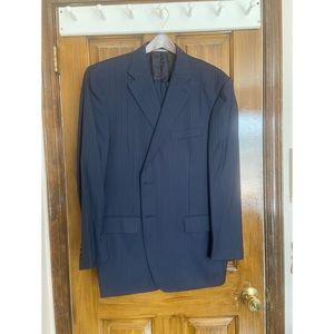 Canali navy stripe suit